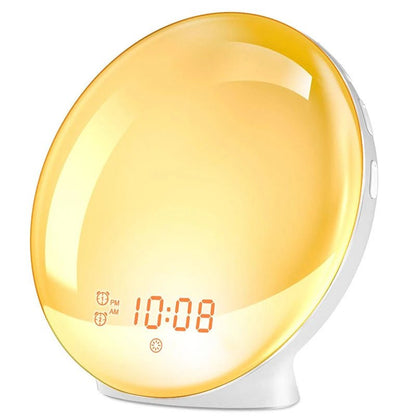Sunrise Alarm Clock with Natural Sounds – 7 Colors, FM Radio & Snooze Function - ZYRAHÉ