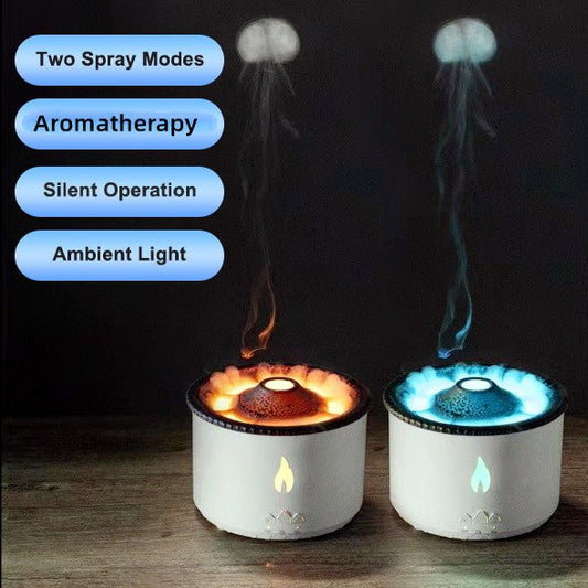 Ultrasonic Volcano & Jellyfish Humidifier – Aromatherapy Diffuser - ZYRAHÉ